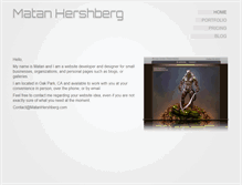 Tablet Screenshot of matanhershberg.com